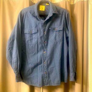 Red Head Brand Co blue 100% cotton long sleeve shirt